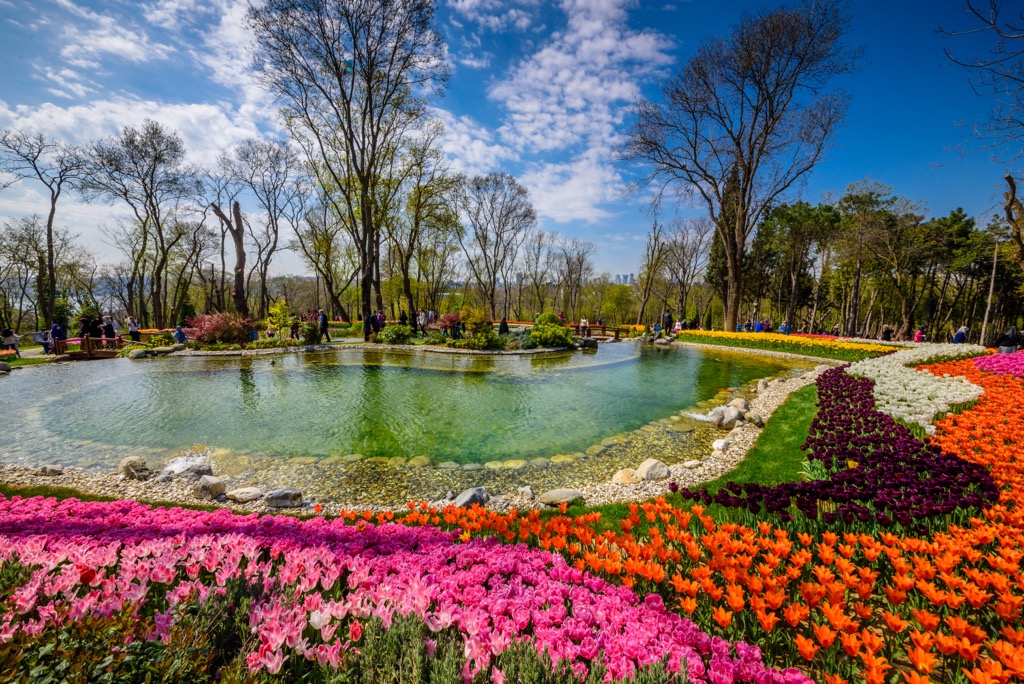 Mid-April in Emirgan Park means it’s time for the Tulip Festival. Istanbul