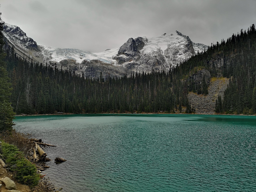 A moody Middle Joffre Lake. Photo: Anthony Butt. Joffre Lakes