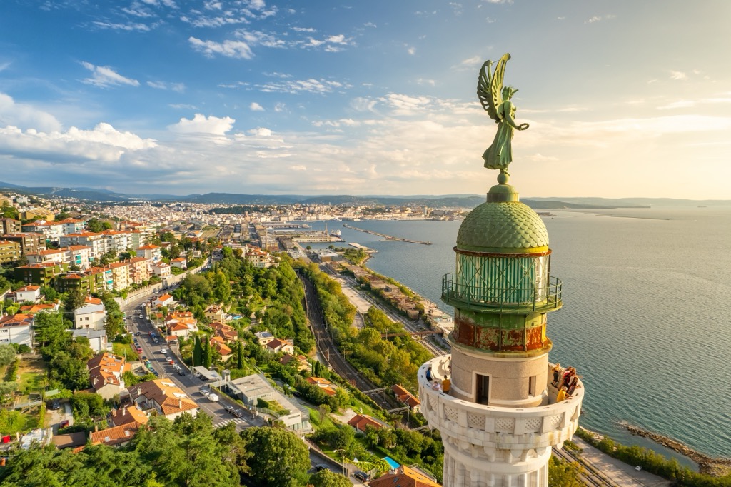 Trieste, Italy. Julian Alps and Prealps
