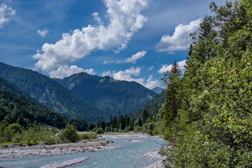 The Rissbach River in the Karwendel. Karwendel
