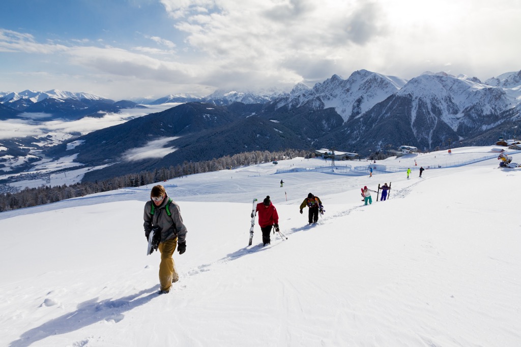 Kronplatz ski, Dolomites, Italy