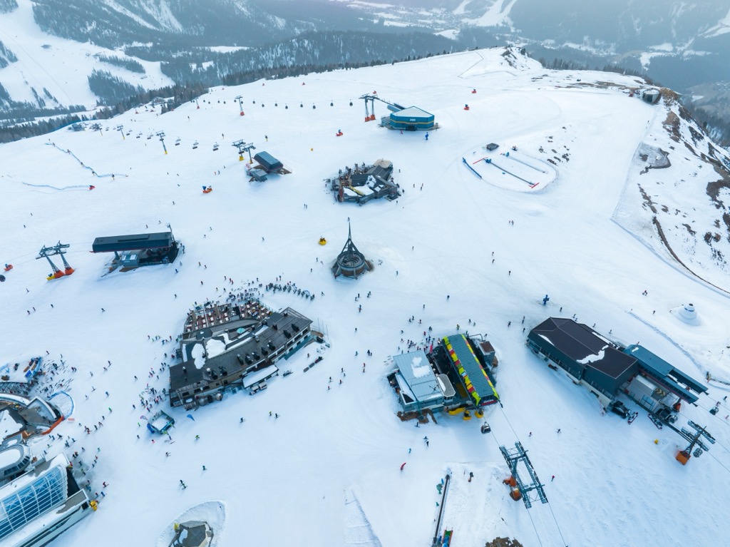 Kronplatz ski, Dolomites, Italy