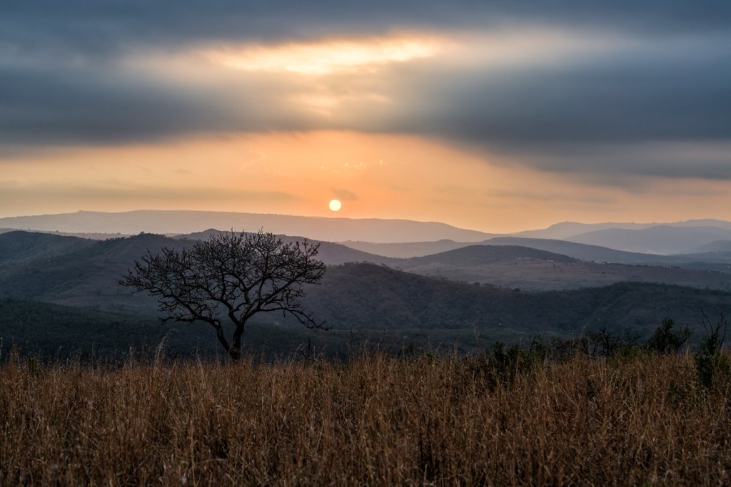 The landscape of Hluhluwe–iMfolozi Park. KwaZulu-Natal
