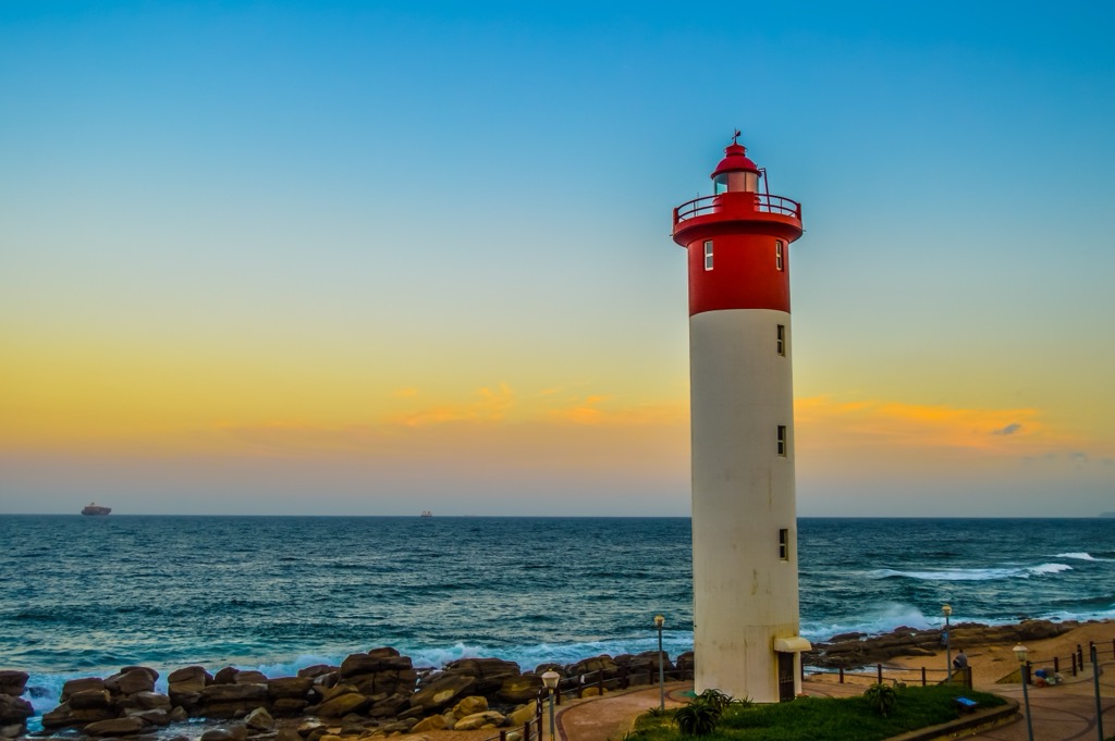 The iconic Umhlanga Lighthouse near Durban. KwaZulu-Natal