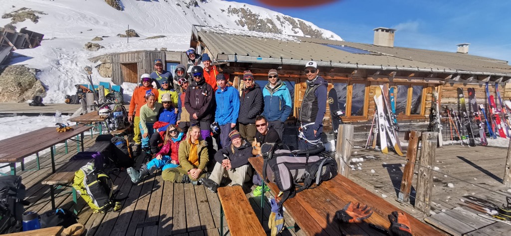 The crew at the Chancel Refuge. Photo: Sergei Poljak