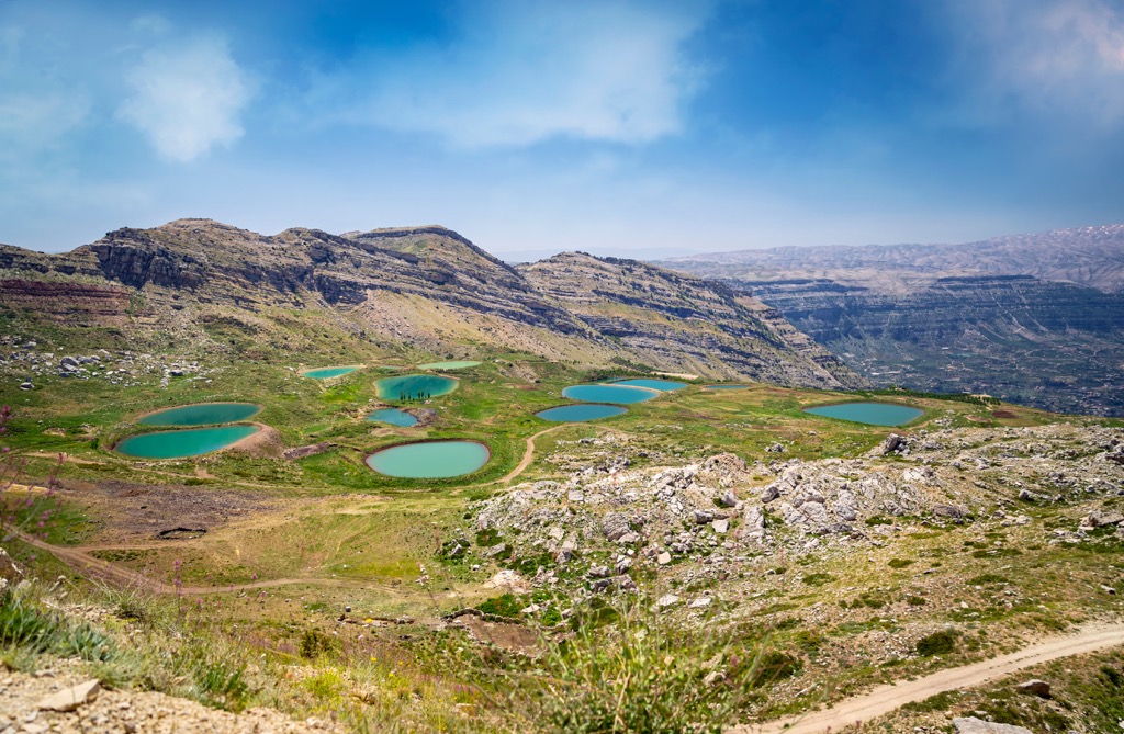 Akoura Secret Lake. Laqlouq, Lebanon