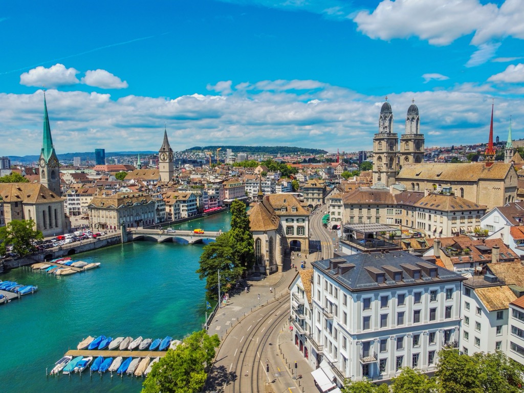 Zurich, Switzerland. Lechquellen Mountains