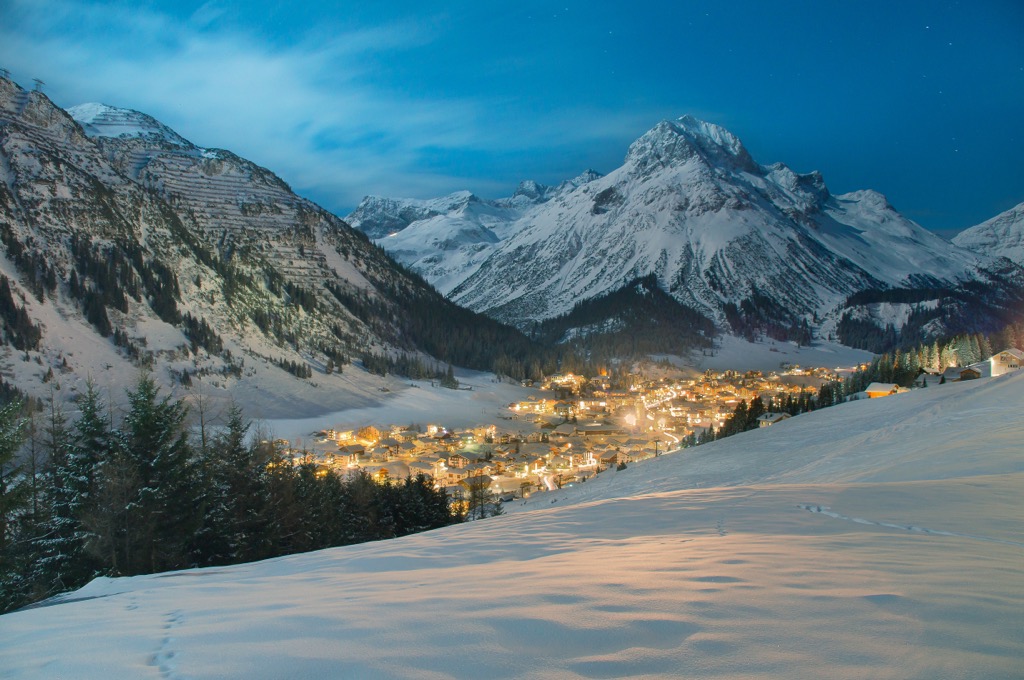 Lech, Austria. Lechquellen Mountains