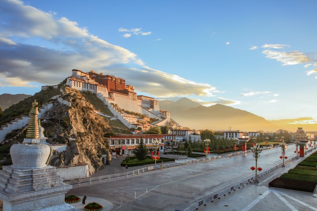 Qingzang Plateau Tibet Lhasa Potala Palace, Lhasa, Tibet