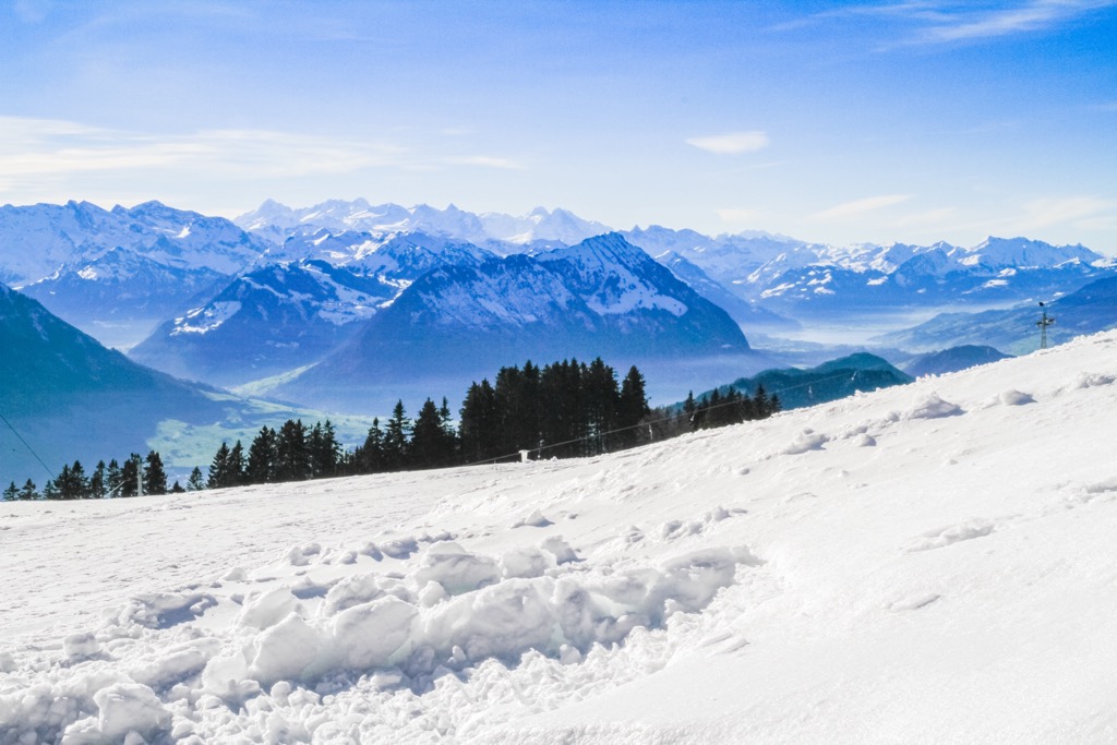 Rigi ski resort, Lucerne (Luzern), Switzerland