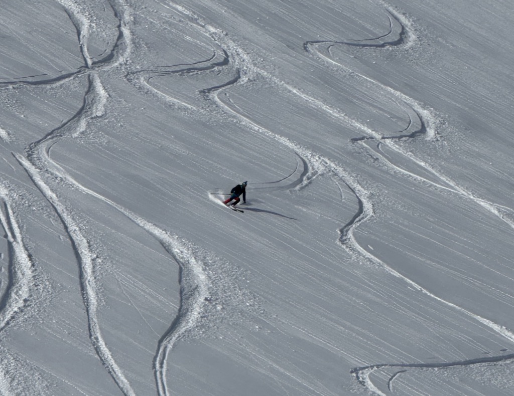 Tagging some powder around Tromsø. Photo: Denis Bulichenko. Lyngen Alps