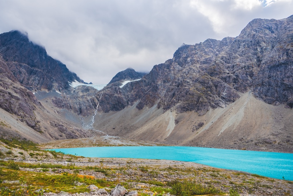Blåisvatnet, the Blue Lake. Lyngen Alps