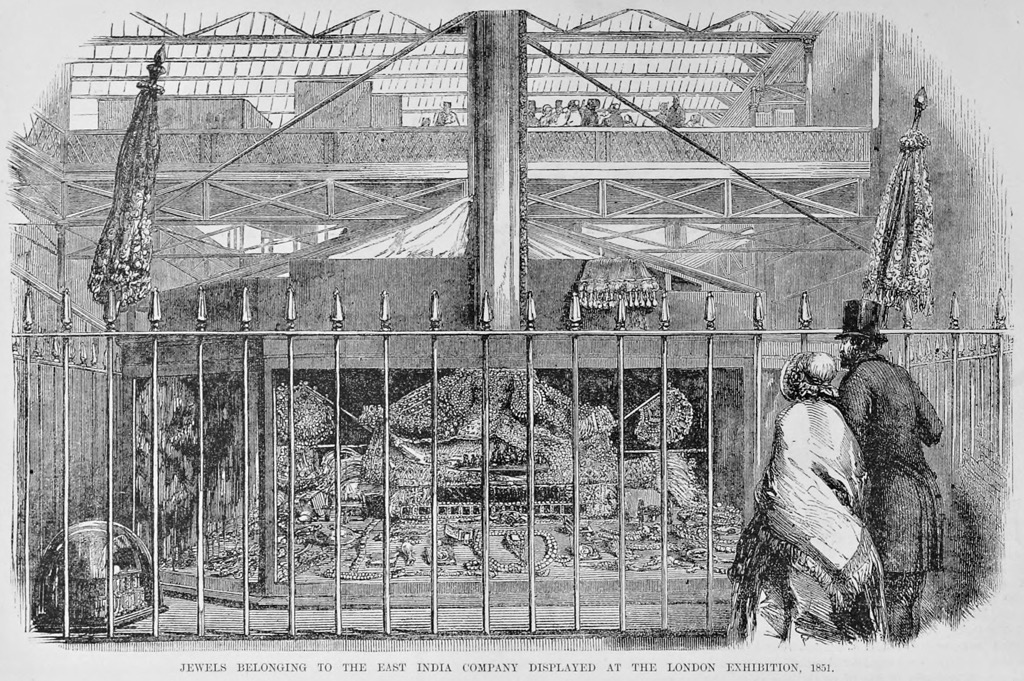 Jewels of the all-powerful British East India Company displayed in London at an 1851 exhibition. Maharashtra Mountains