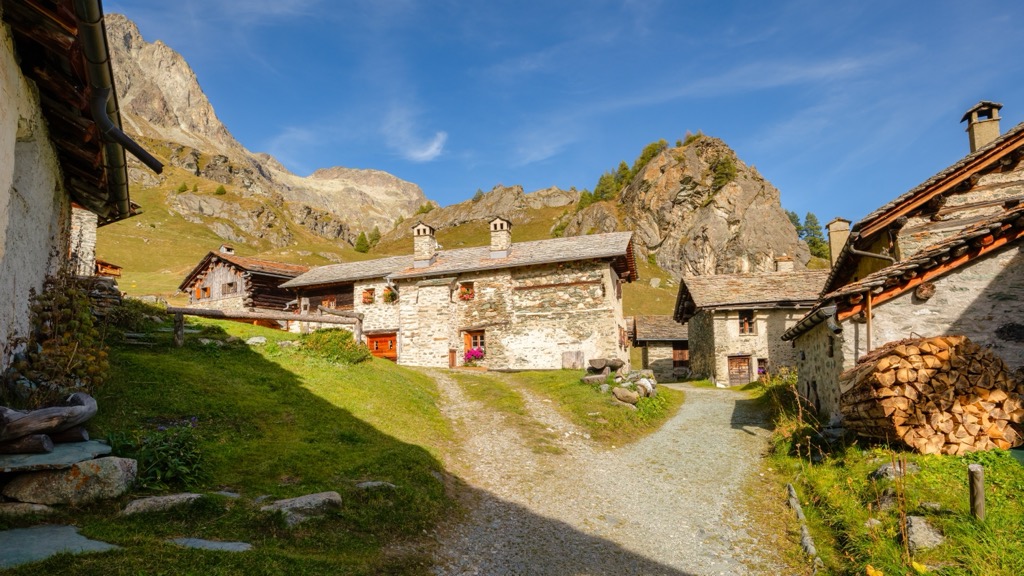 village, Maloja, Switzerland