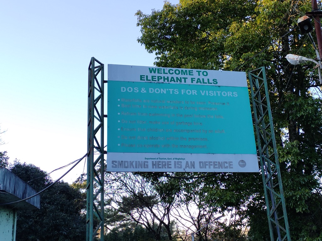While safer than Sweet Falls, the hike towards Elephant Falls is more regulated. Meghalaya