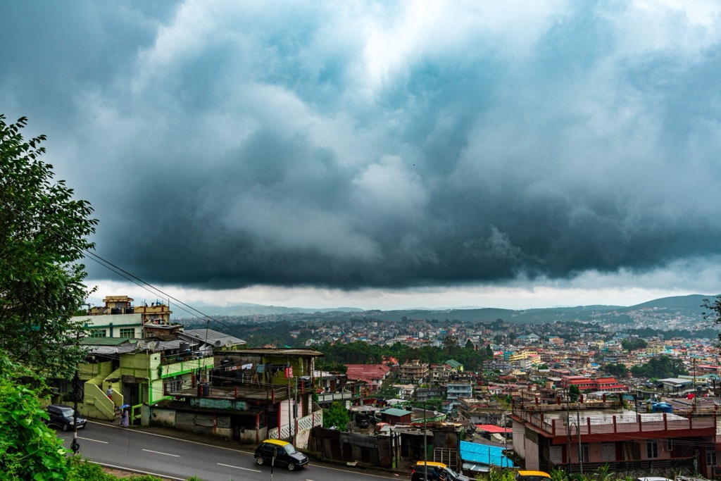 Shillong, the largest city, is forever draped in clouds