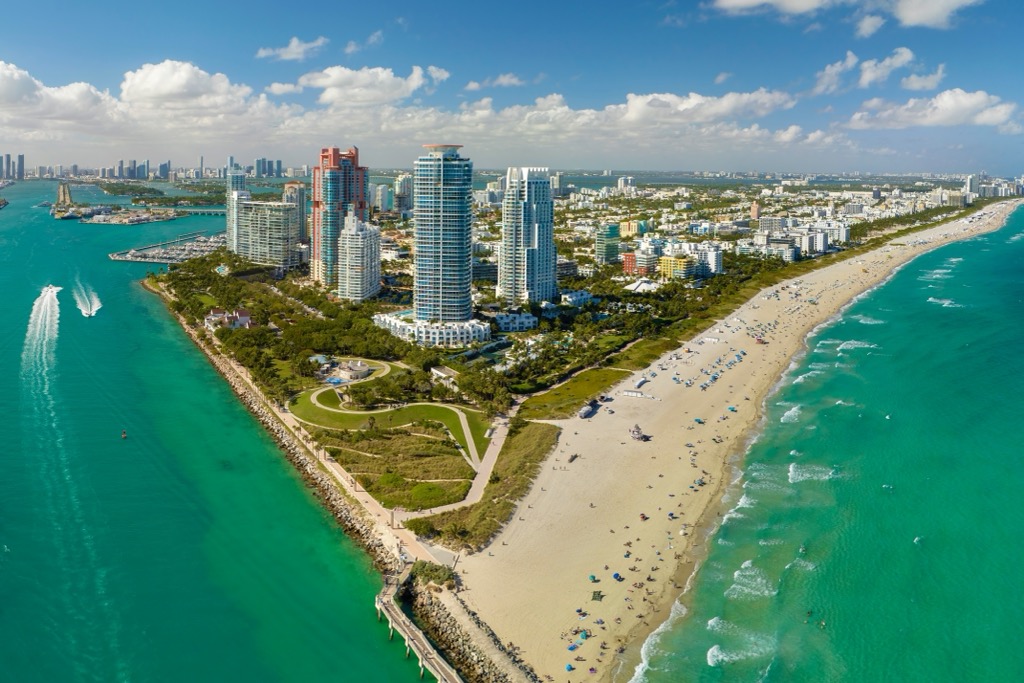 Skyscrapers are the closest things to mountains in Miami. Miami-Dade County