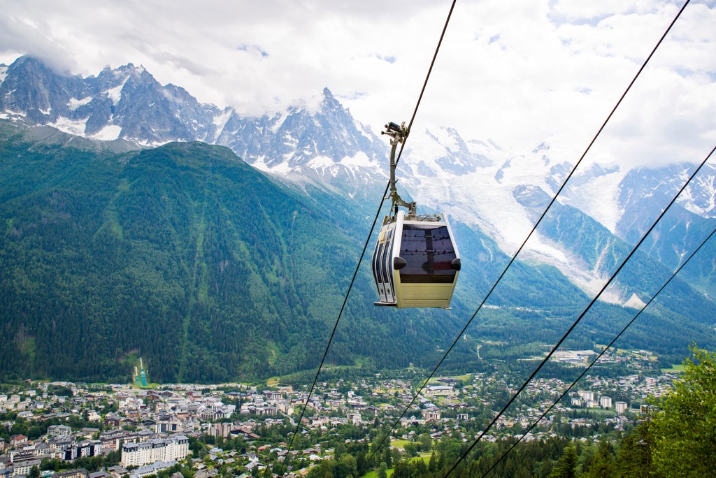 Chamony village, Mont Blanc Massif
