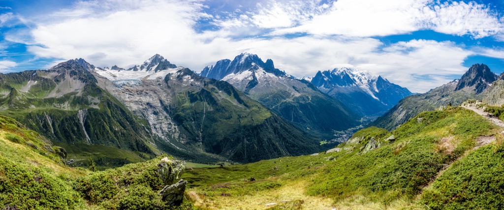 Tour du Mont Blanc, Mont Blanc Massif