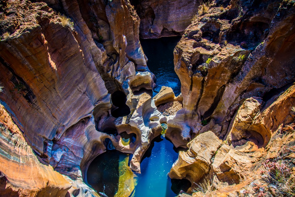 The Bourke’s Luck Potholes in Blyde RIver Canyon. Mopani District Municipality