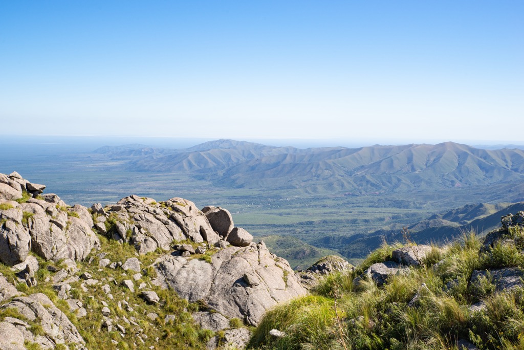 Mountains and Valley, Sierras de Córdoba, Cordoba, Argentina, South America