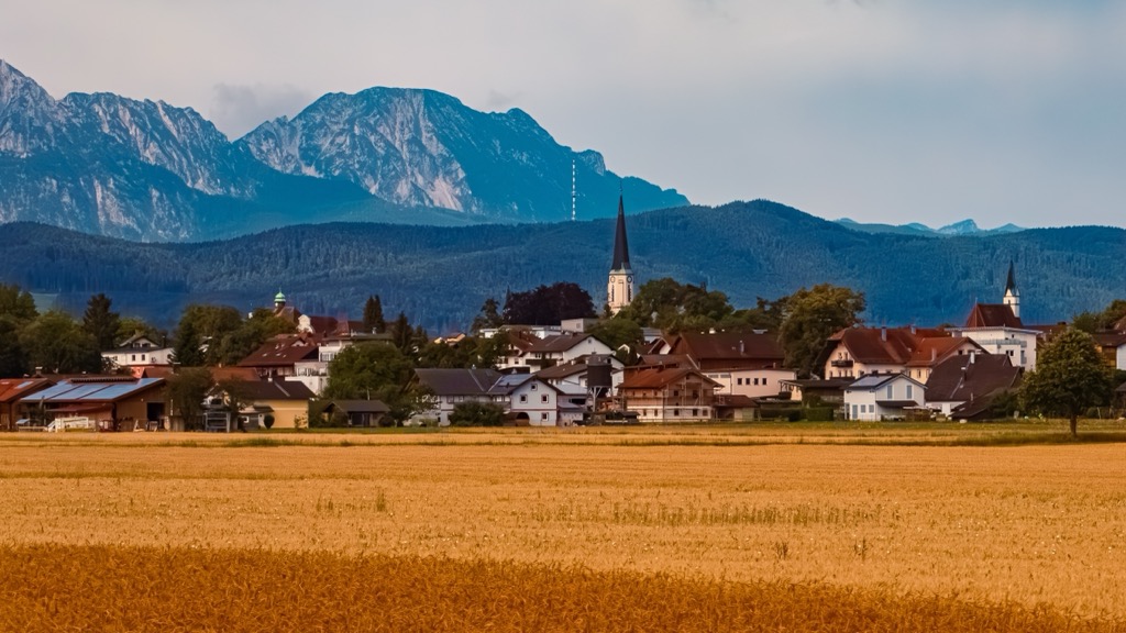 Freilassing still has a salt mine. Northern Salzburg