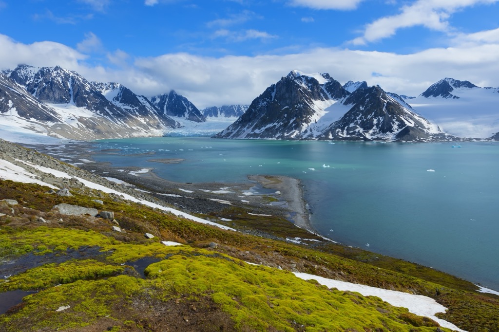 Magdalena Fjord in Svalbard. Norway