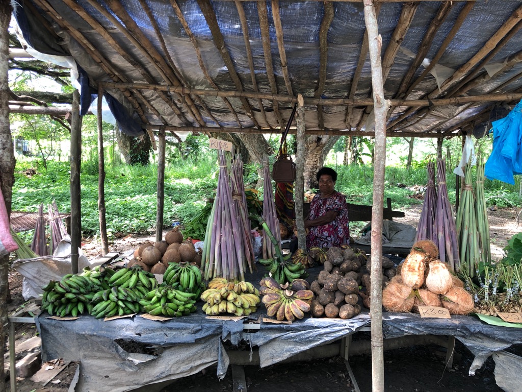 A fruit market in Port Moresby. Papua New Guinea