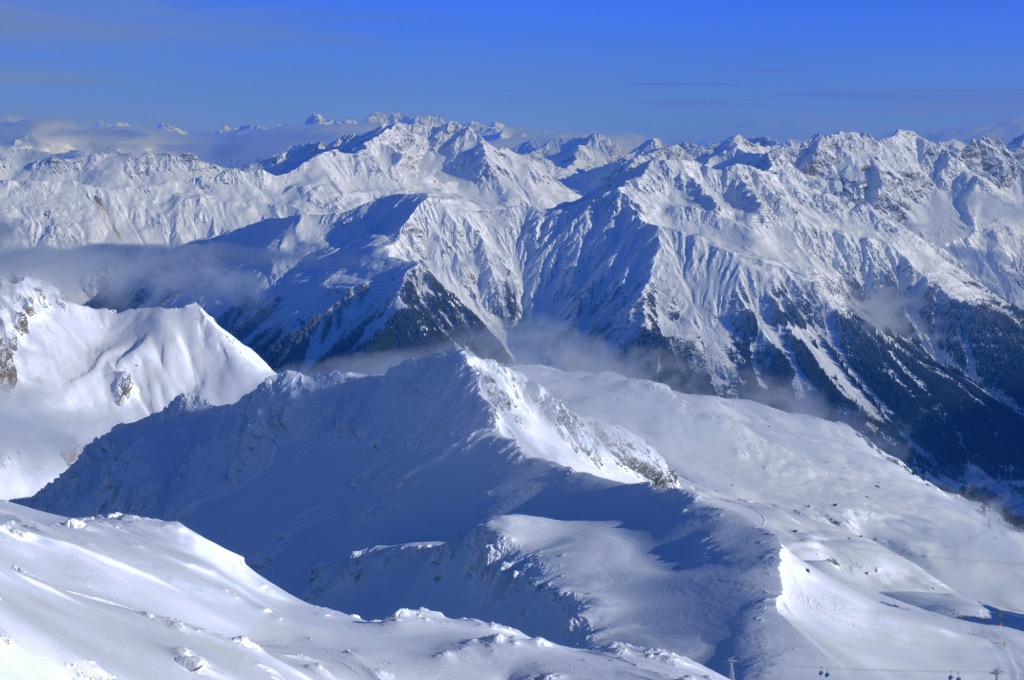 Weissfluhjoch. Plessur Alps