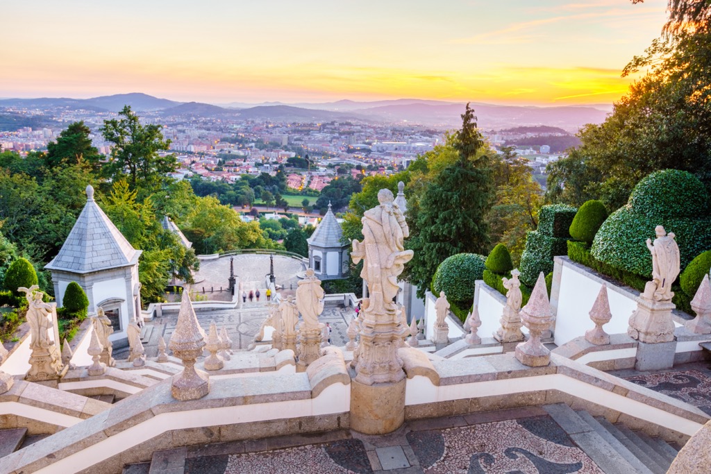 church of Bom Jesus do Monte in Braga, Portugal 