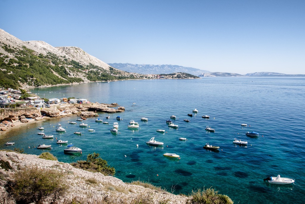 Krk bay, Cres Island, Croatia