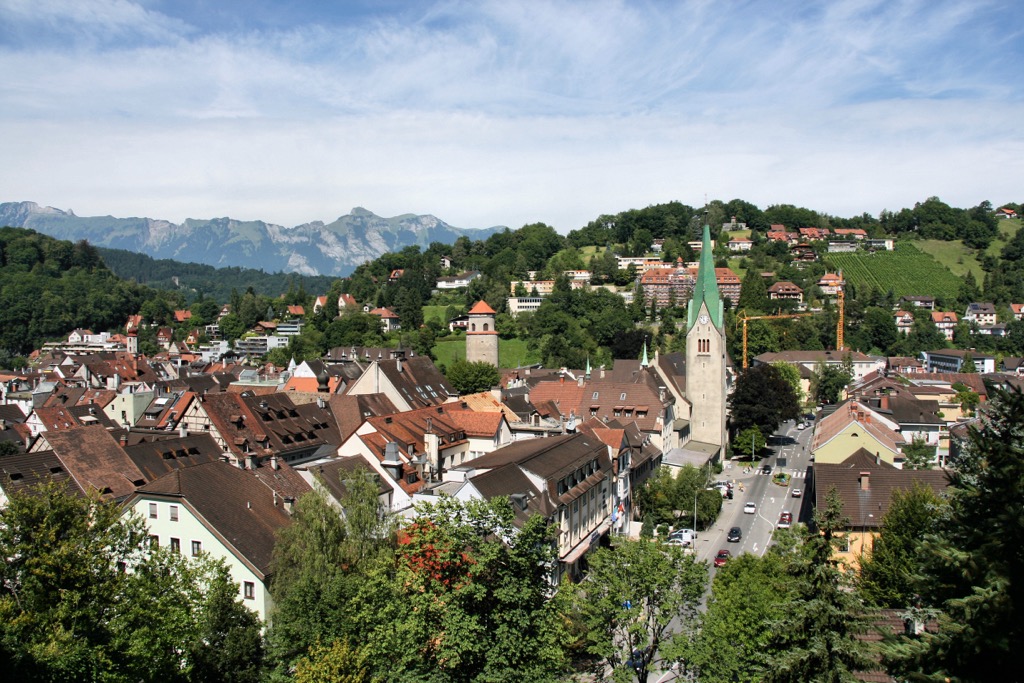 Feldkirch’s skyline. Raetikon