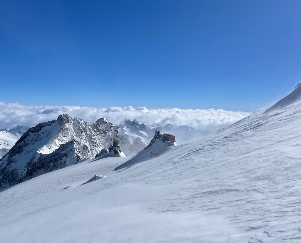 The Refuge d’Aigle. Photo: Anna Lochhead. Refuge d’Aigle