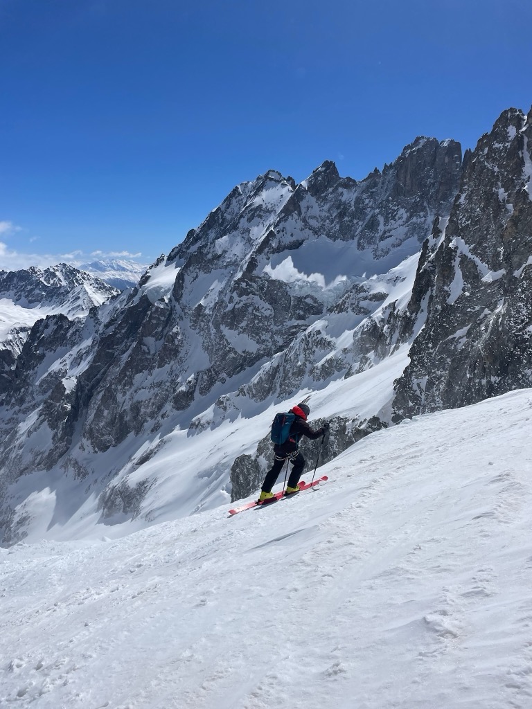 Trying to figure out where to go next. Photo: Anna Lochhead. Refuge d’Aigle