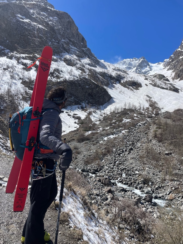 Halfway between “Wow, that was incredible” and “I’m never doing that again.” Photo: Anna Lochhead. Refuge d’Aigle