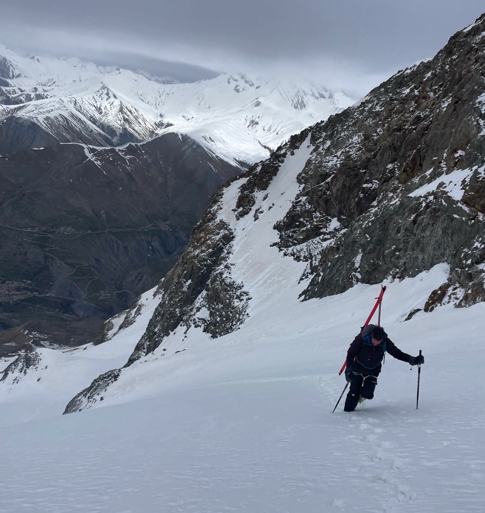 Still booting. Photo: Anna Lochead. Refuge d’Aigle