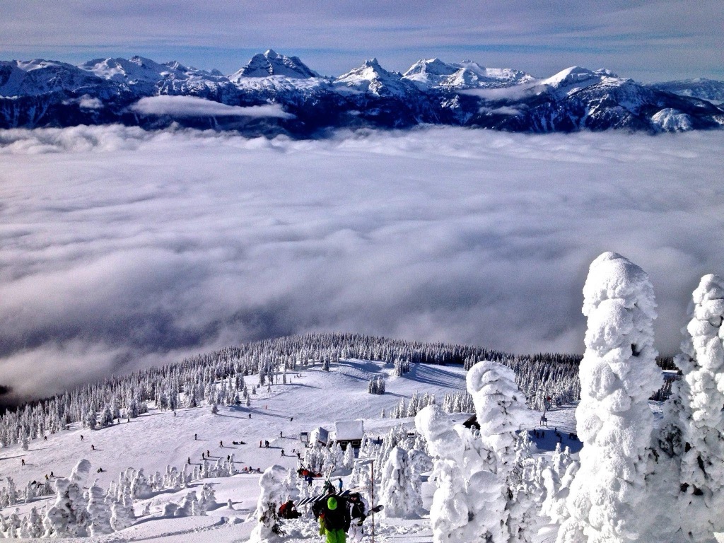 Hiking up to the Subpeak. Photo: Anna Lochhead. Revelstoke