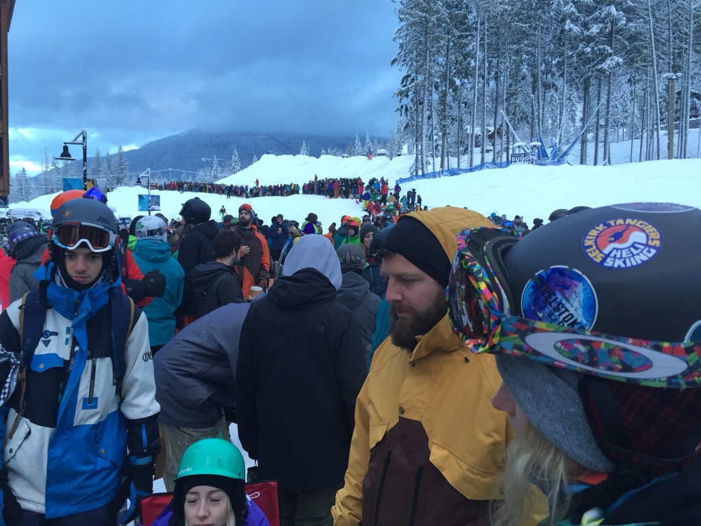 Revelstoke powder lineup. Worse than Vail? Photo: Sergei Poljak. Revelstoke