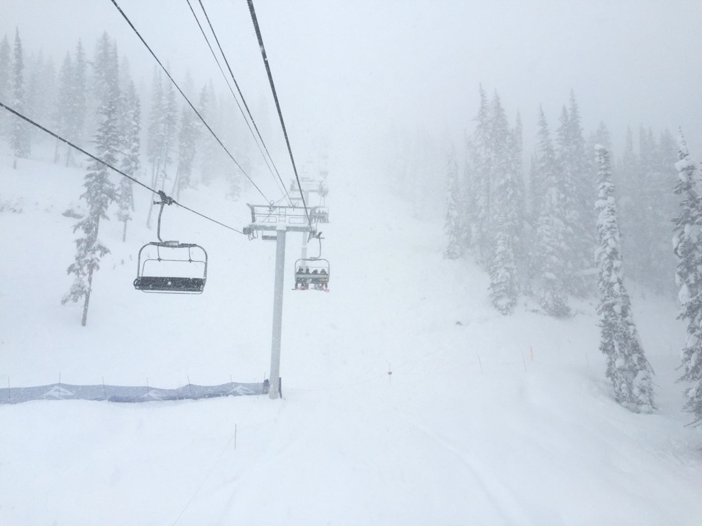 Powder on the Stoke Chair. Photo: Sergei Poljak. Revelstoke