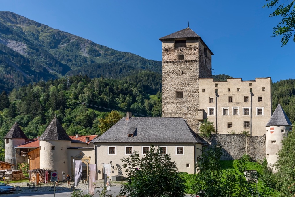 Landeck Castle. Samnaun Alps