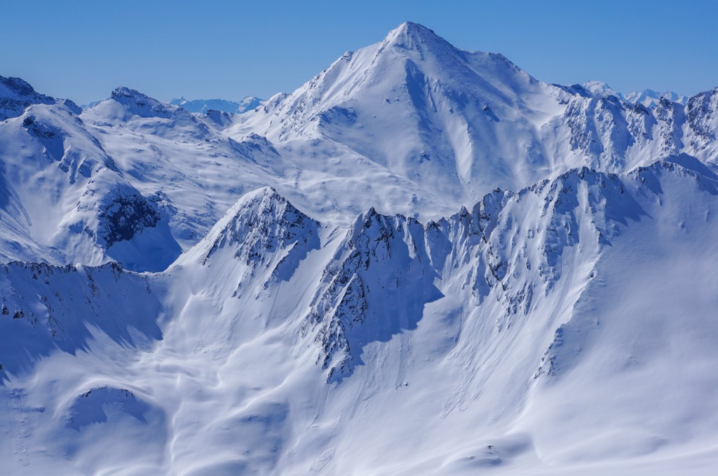 The Muttler with Muttler Group. Samnaun Alps