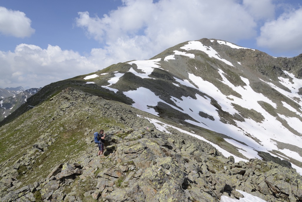 The Sattelkopf Ridge. Samnaun Alps