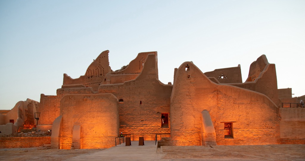 Saudi Arabia, Streets of the old city Diriyah near Ar Riyadh