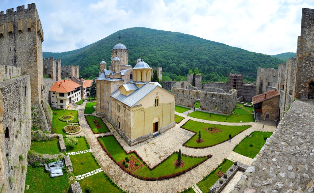 Medieval Serbian Otrhodox Monastery Manasija, Serbia