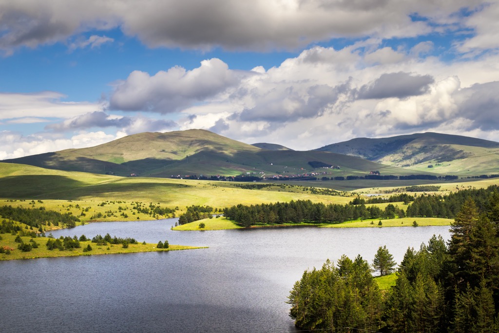 Ribnicko lake on Zlatibor mountain, Serbia