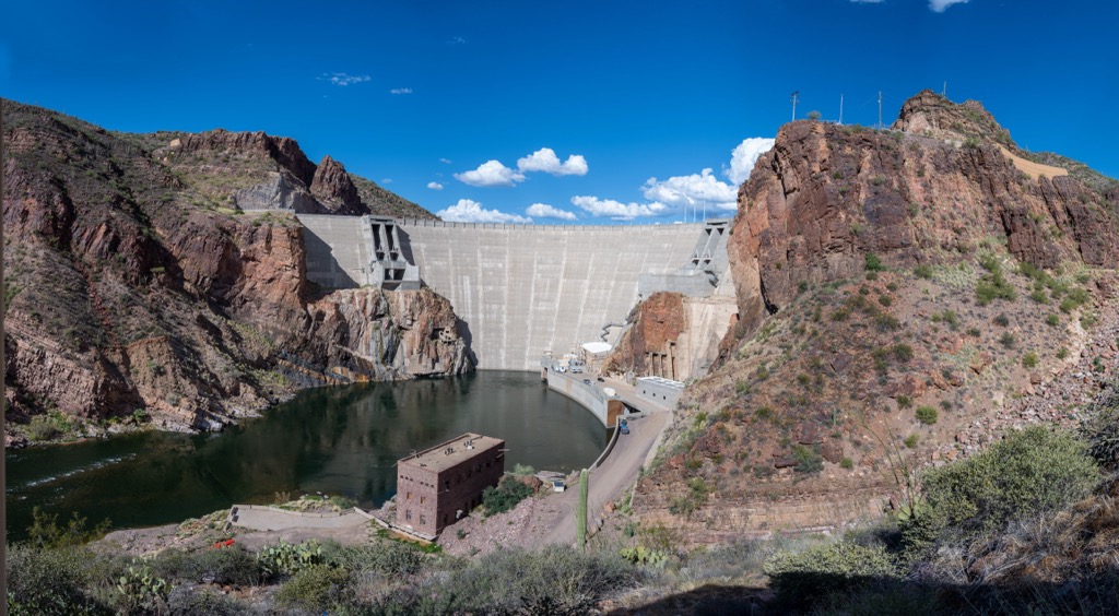 Theodore Roosevelt Dam,Sierra Ancha, Arizona