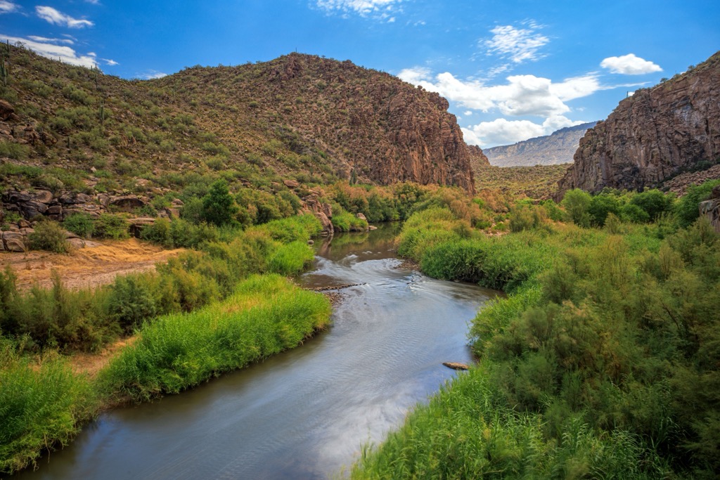 Theodore Roosevelt Dam,Sierra Ancha, Arizona