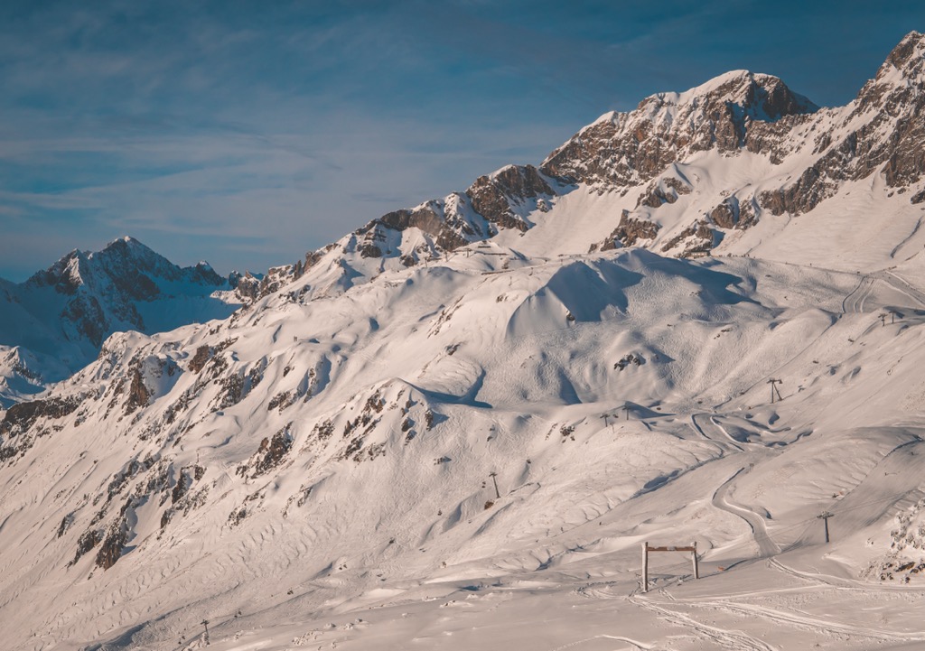 Ski Arlberg freeride terrain. Ski Arlberg
