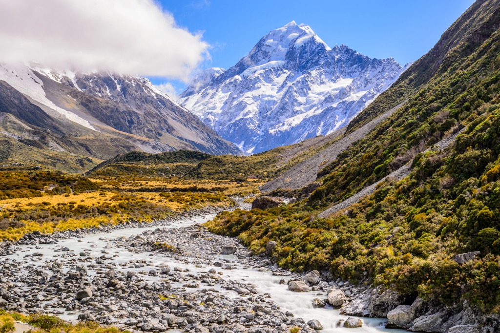 Mount Cook, Southern Alps, New Zealand