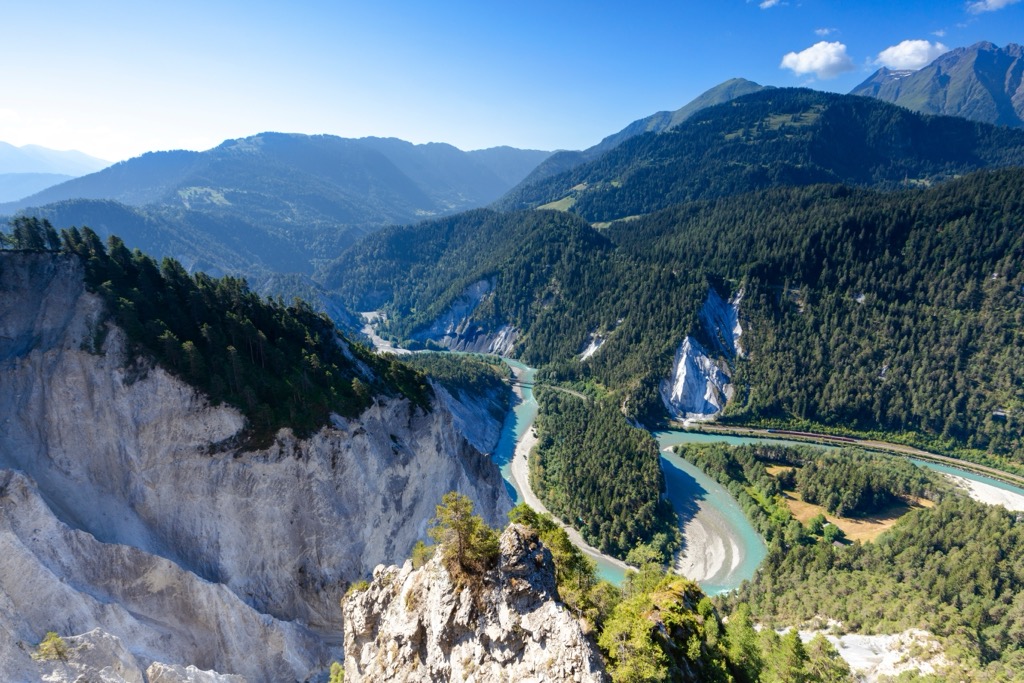 The Ruinault from Il Spir lookout. Surselva
